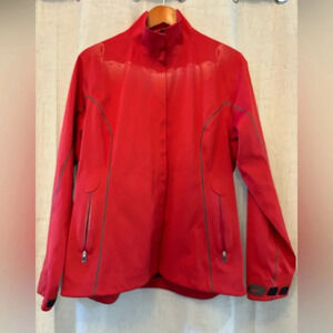 Nike Golf Jacket Storm-Fit20 Size Large (L), Ladies, Scarlett Red,Digital Dragon